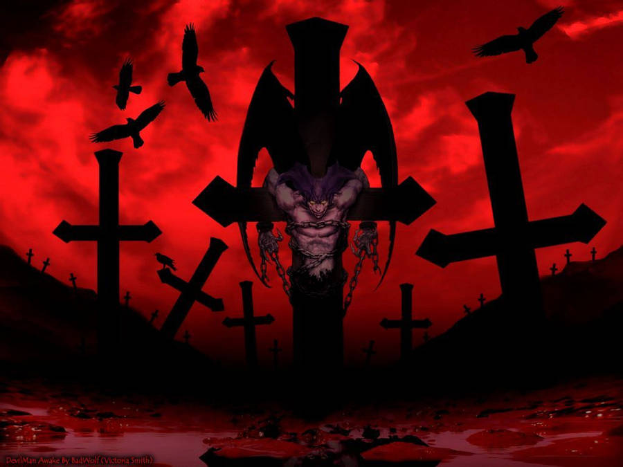 1024x768 Amon wallpaper.amazing. Anime. Devilman crybaby, Anime