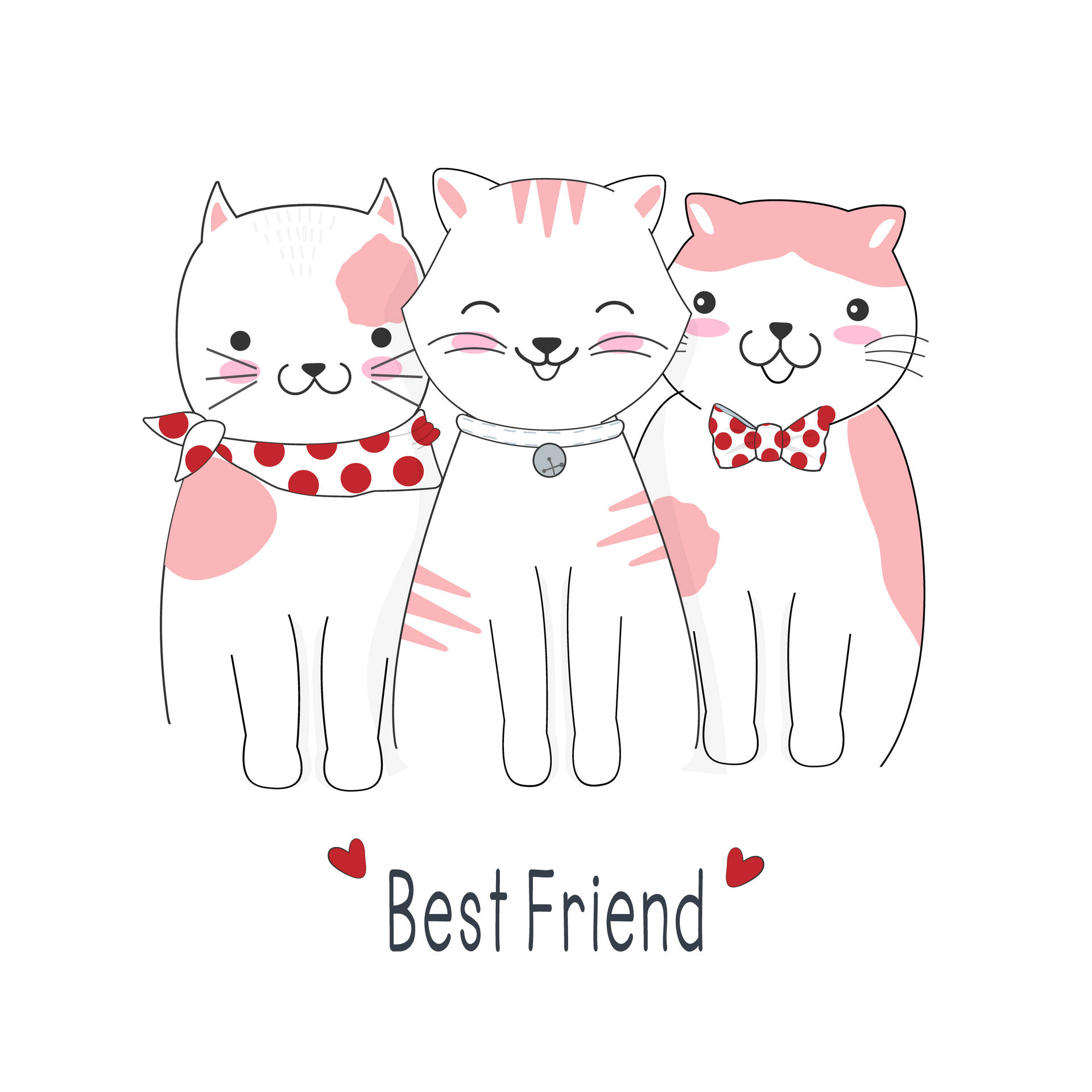 Cute Best Friend 桌布