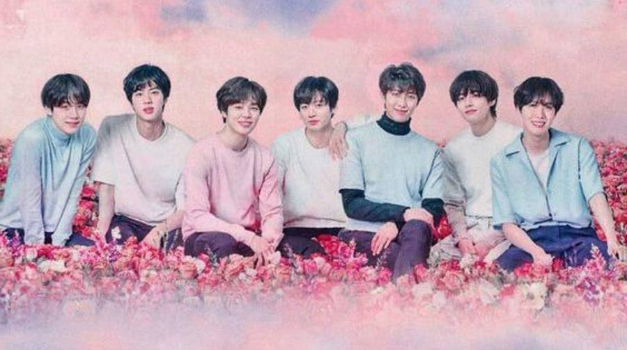 Cute Bts Group 桌布