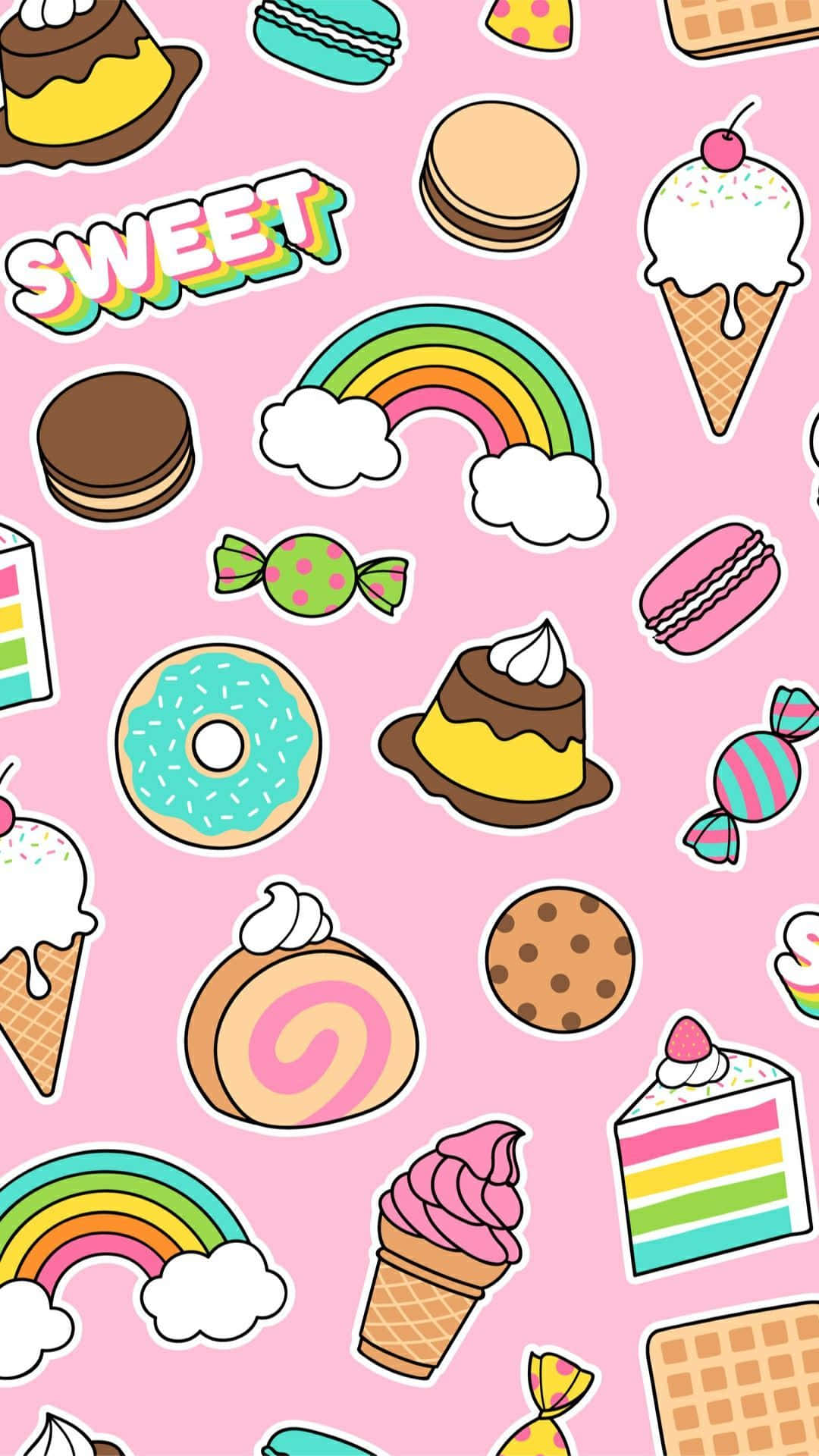 Cute Food iPhone 桌布