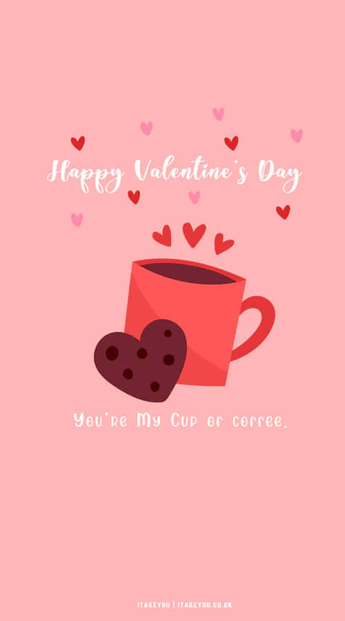 Cute Happy Valentine Day 桌布