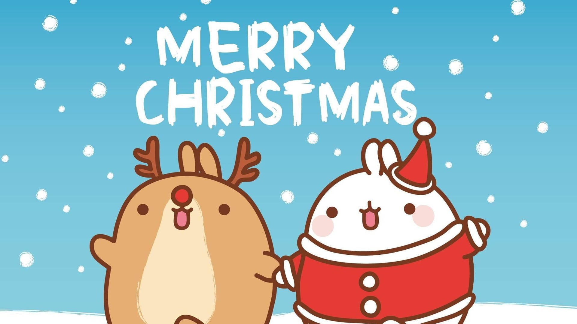Cute Merry Christmas 桌布