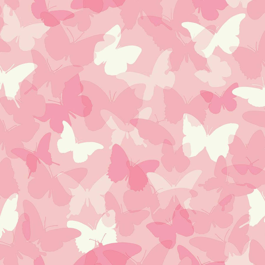 Cute Pink Butterfly 桌布