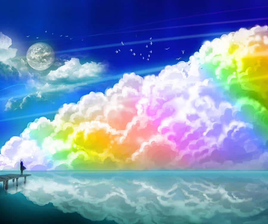 Cute Rainbow 桌布