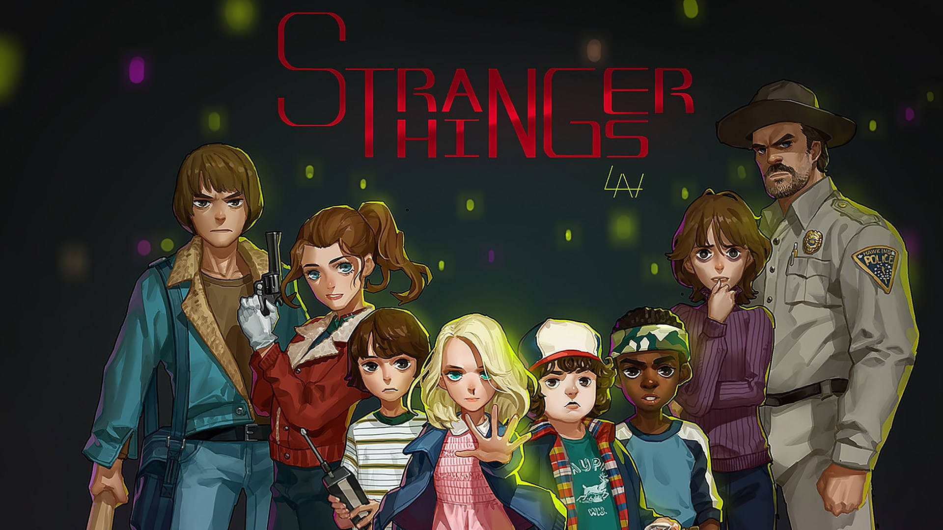 Cute Stranger Things 桌布
