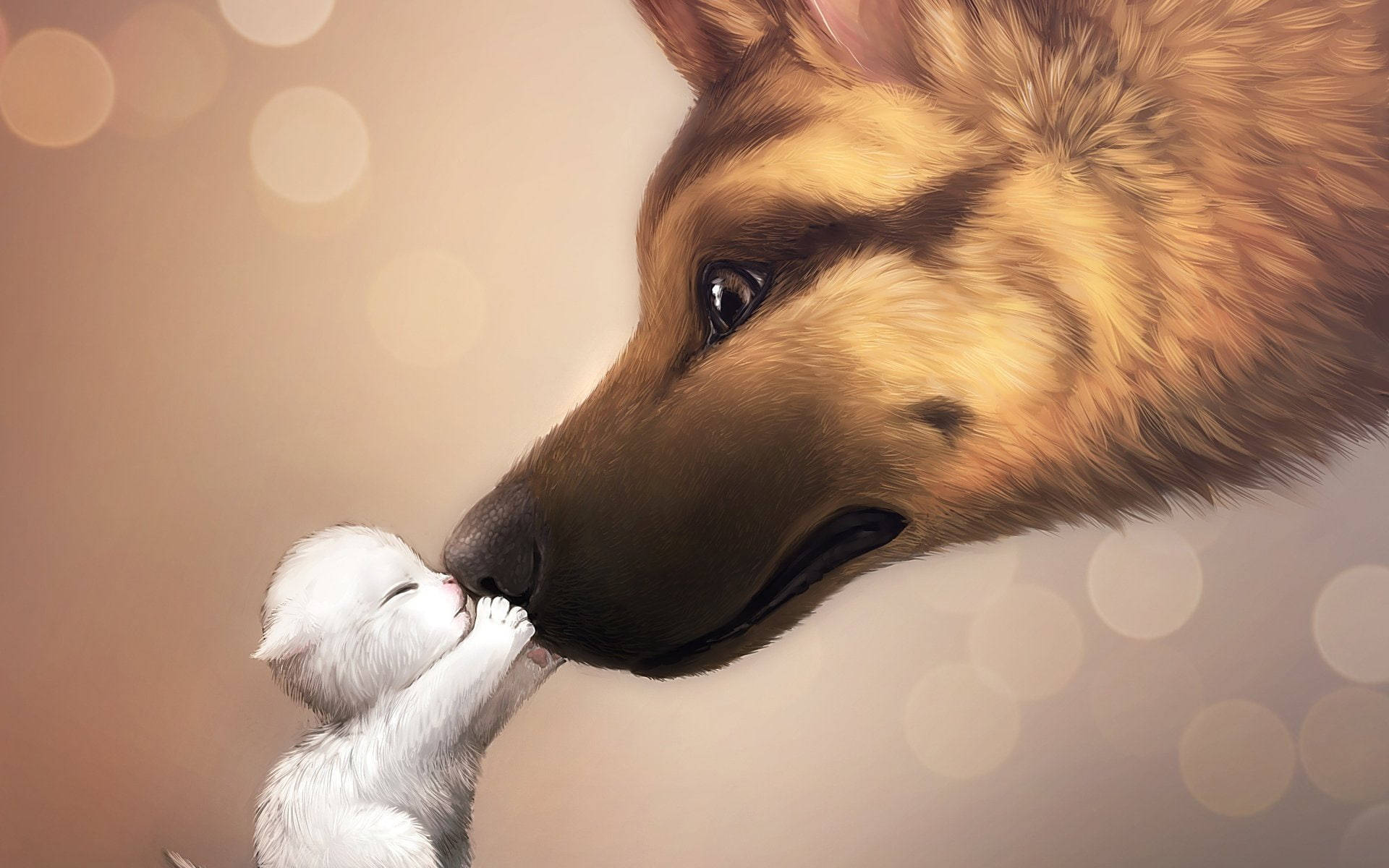 Cute Wolf 桌布