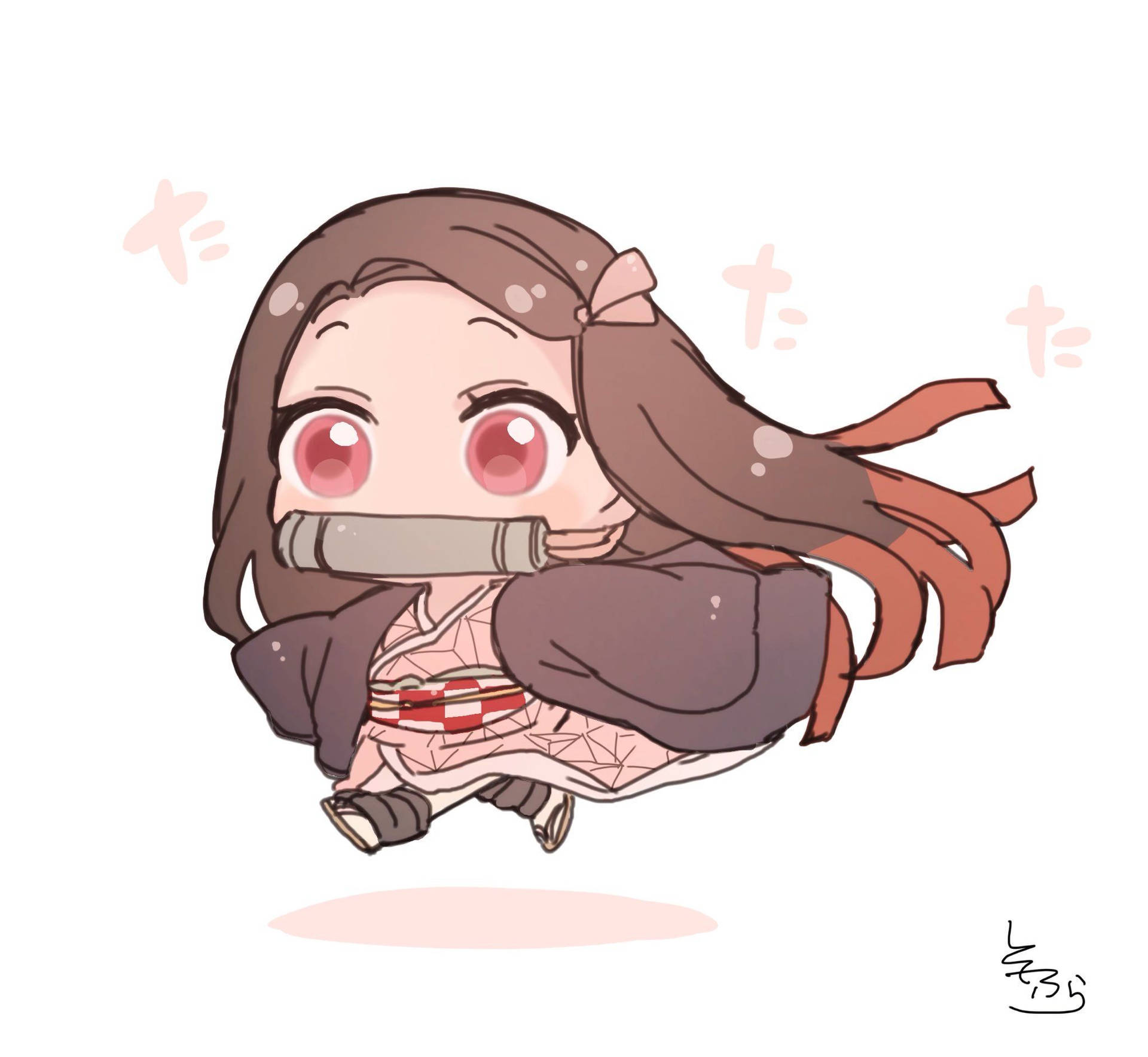 Demon Slayer Nezuko Cute 桌布