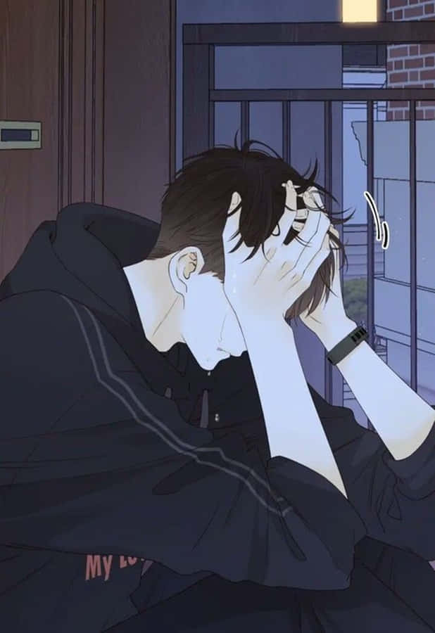 Depressed Anime Boy 桌布