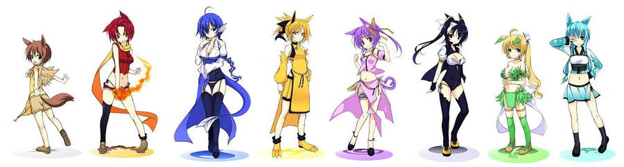 Eevee Evolutions Human 桌布