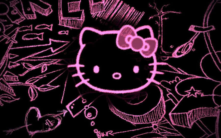 Emo Hello Kitty 桌布