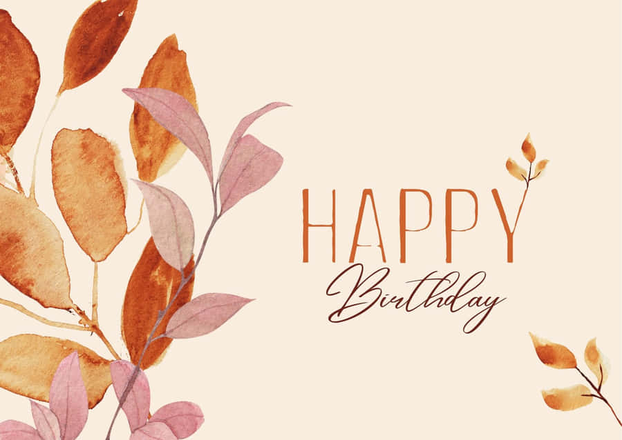Fall Birthday 桌布