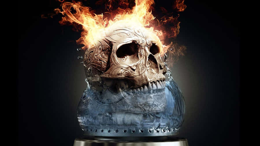 Fire Skull 桌布