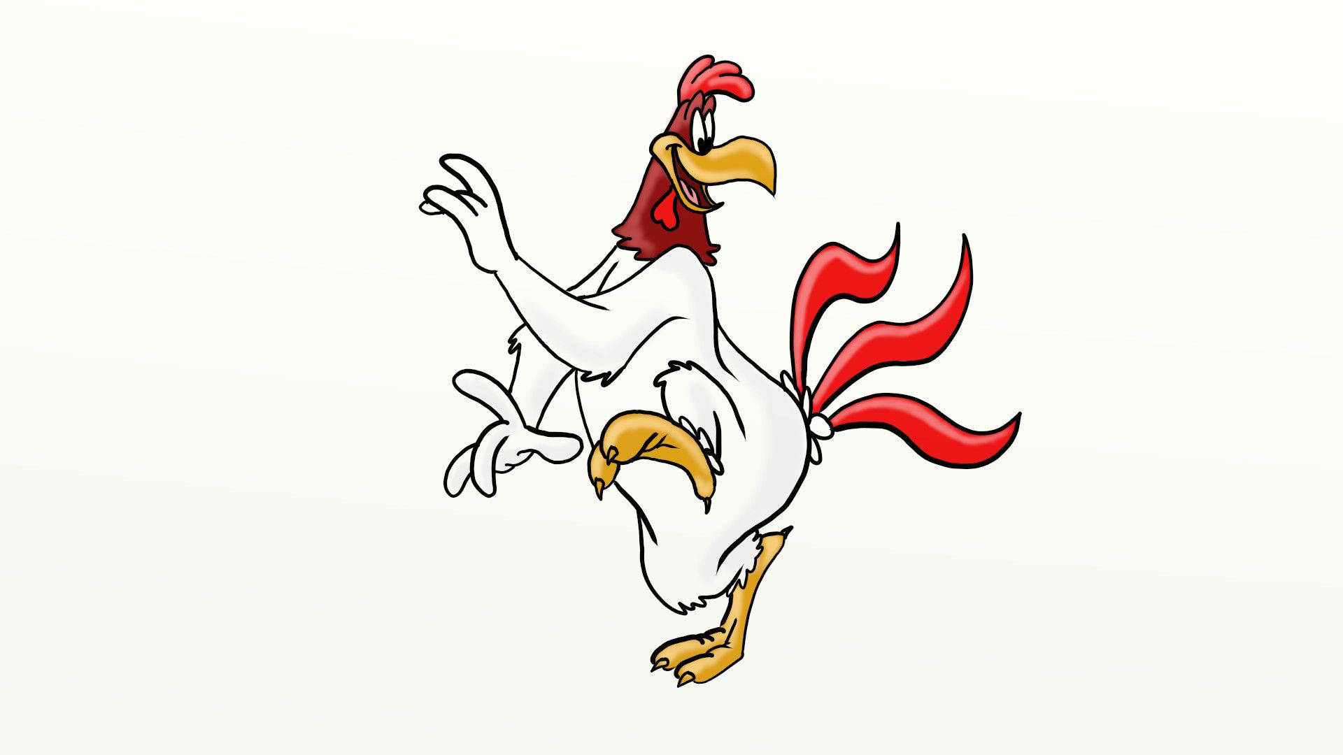 1920x1080 ArtStation - Drawing Foghorn Leghorn, Daily Cartoon Drawings