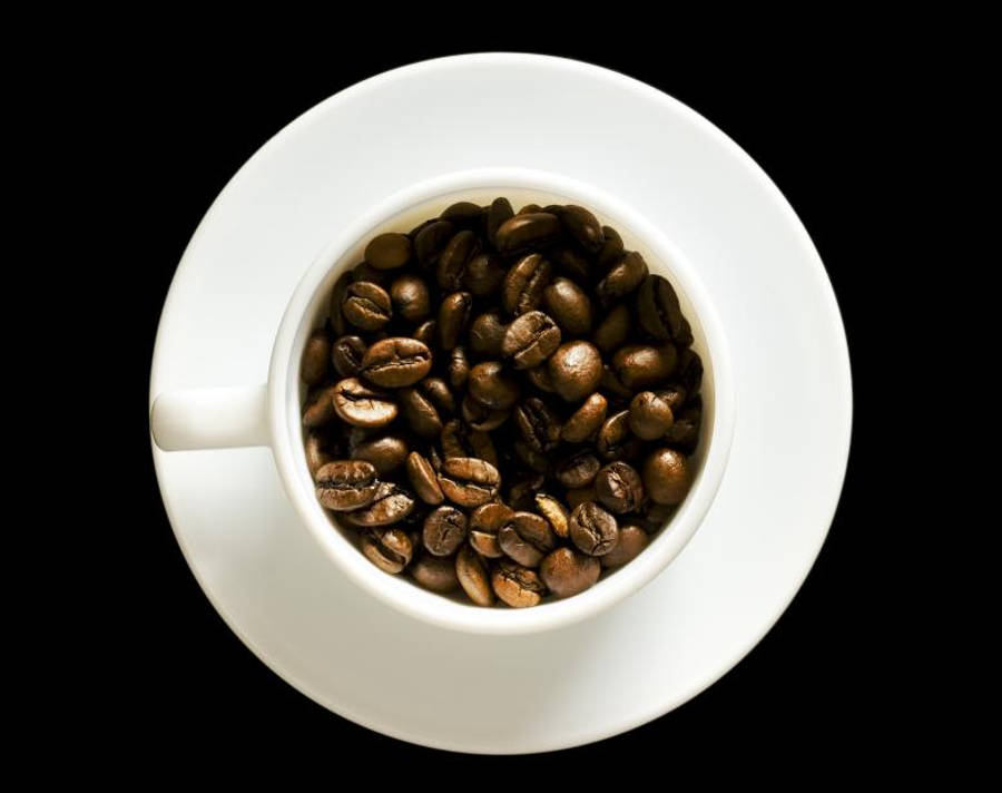 Free Stock Photo of Coffee  Cup Filled with Beans
