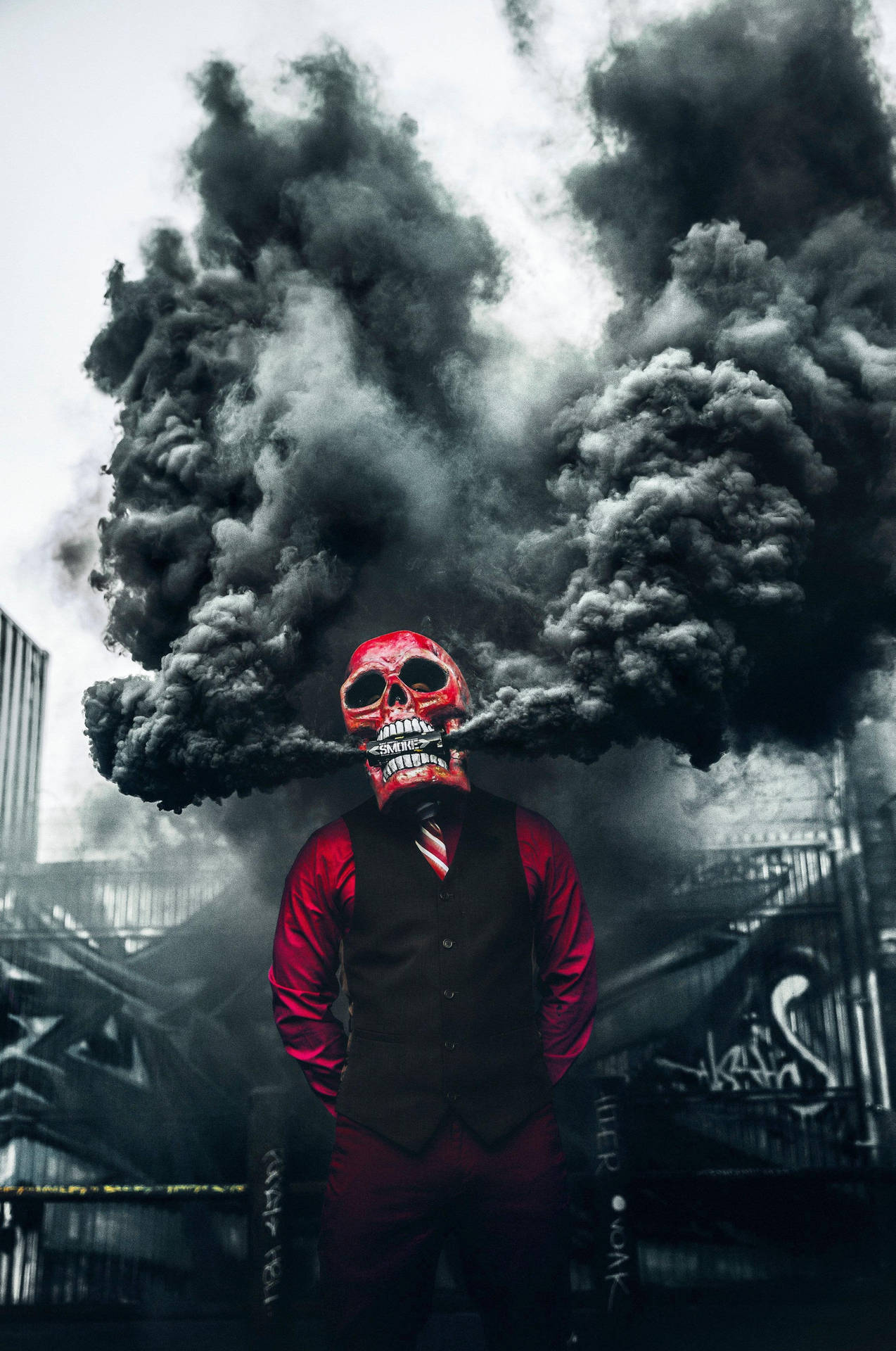 Gangster Skull 桌布