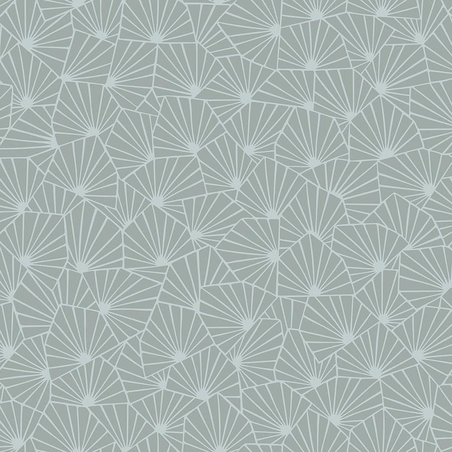 1000x1000 In. X 10 In. Blomma Sage Geometric Wallpaper Sample WV1465SAM