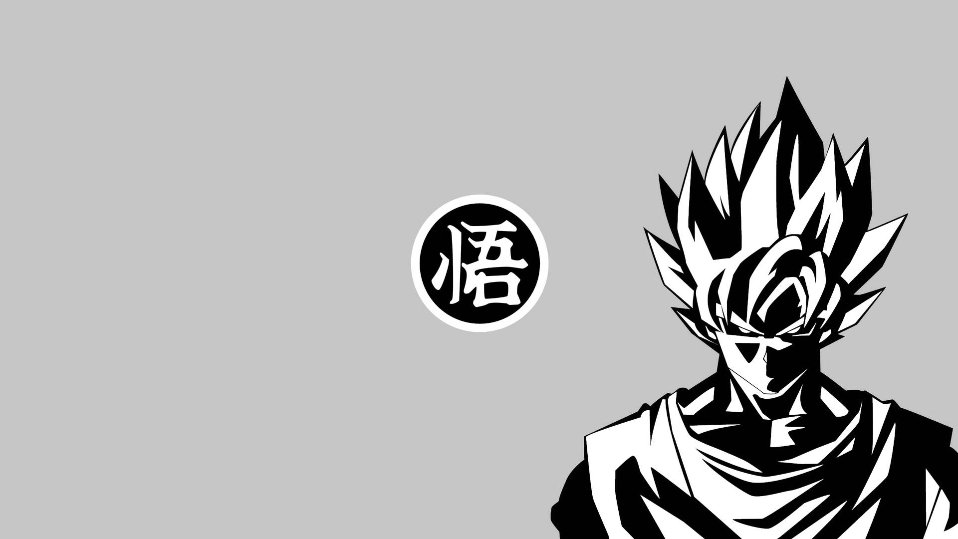 Goku Black And White 桌布
