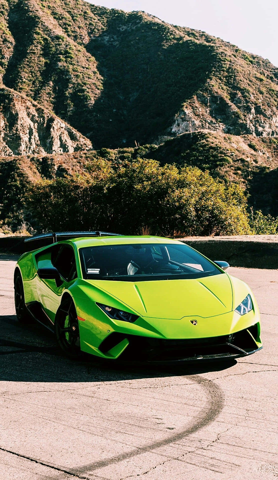 Green Lamborghini iPhone 桌布