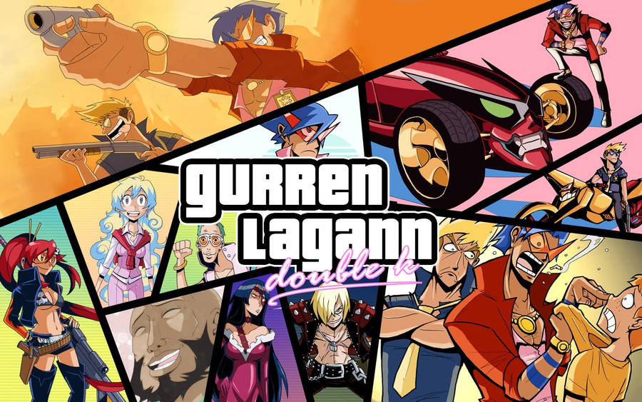 1680x1050 HD wallpaper: Skulls Tengen Toppa Gurren Lagann Phone, red
