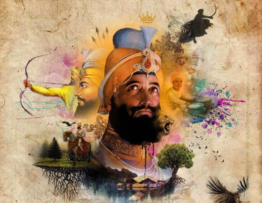 Guru Gobind Singh Ji 桌布