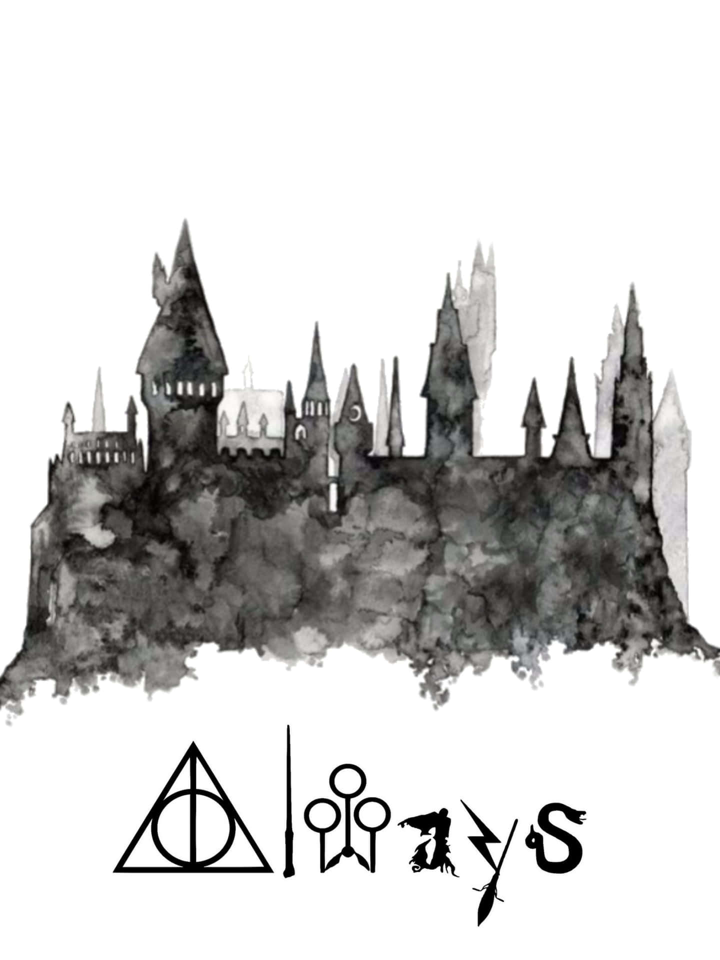 Harry Potter Black And White 桌布