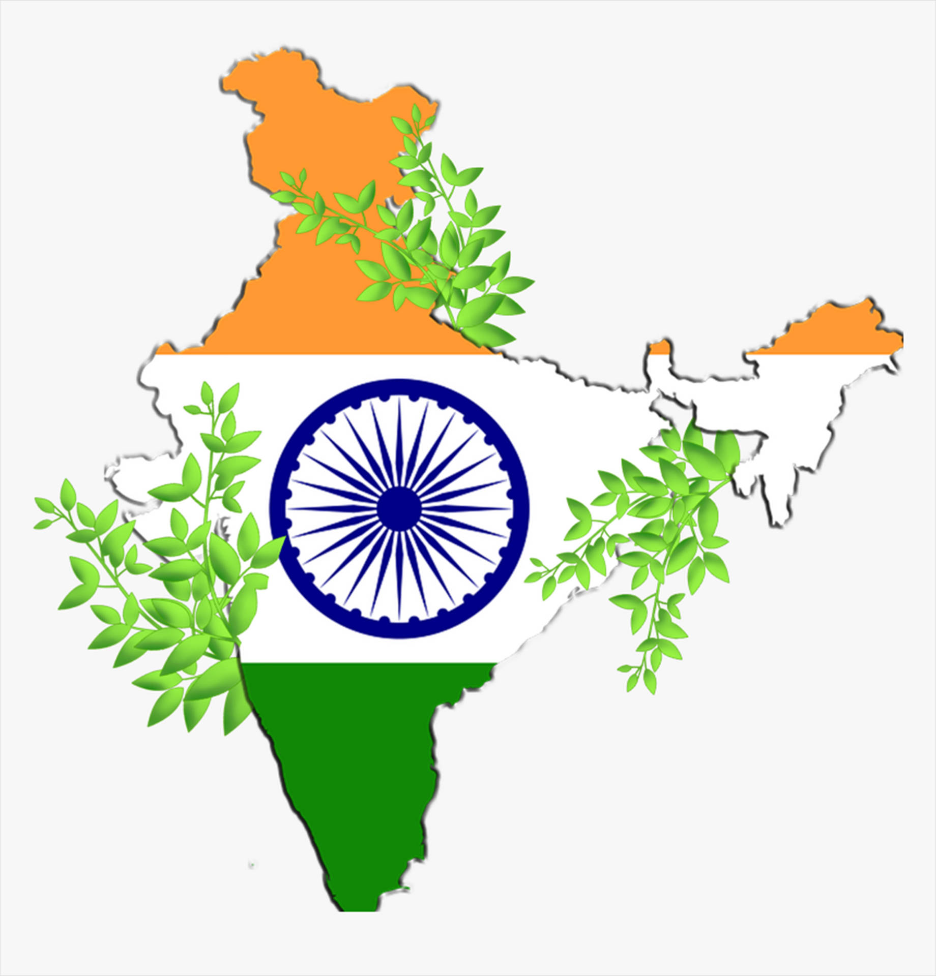 India Map 桌布