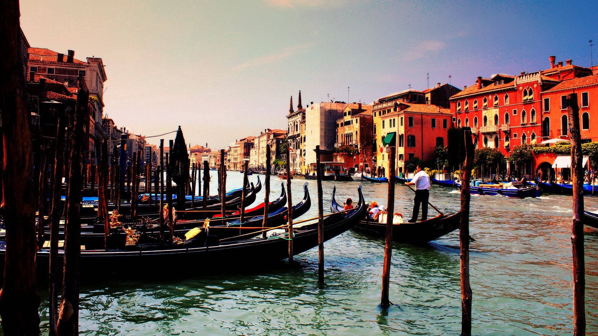 Preview wallpaper venice, italy, gondola, river