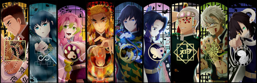 Kimetsu No Yaiba Hashira 桌布