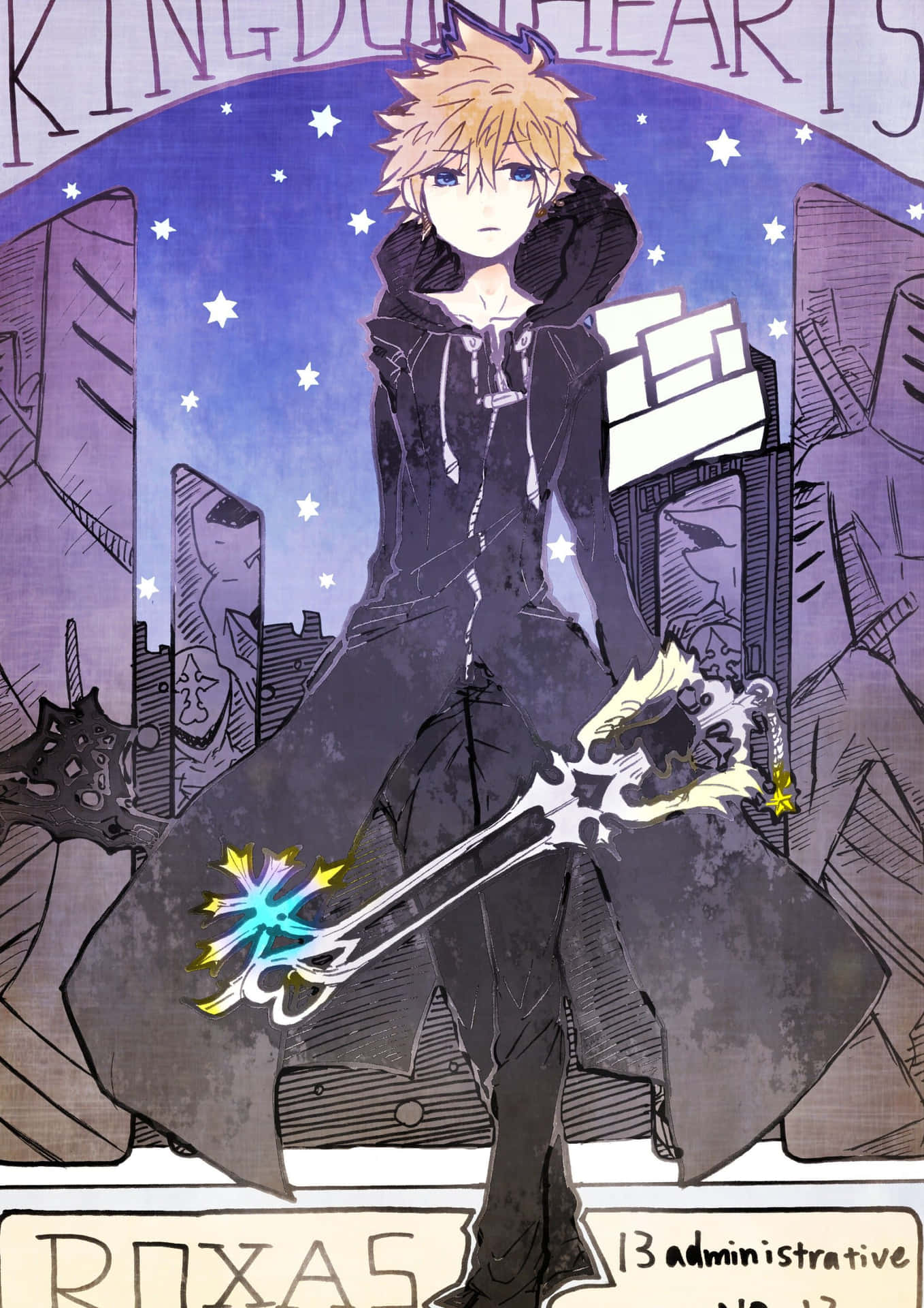 Kingdom Hearts Roxas 桌布