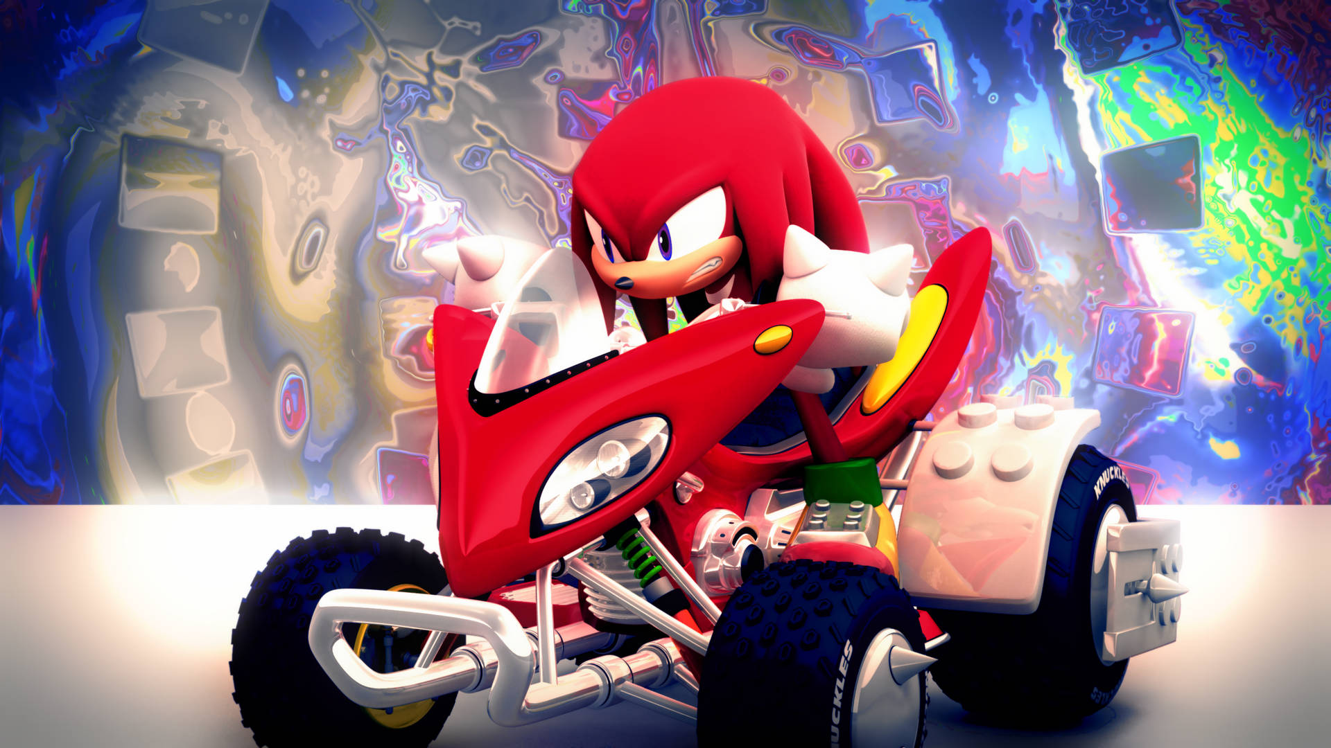 Knuckles on car by Light-Rock by Light-Rock