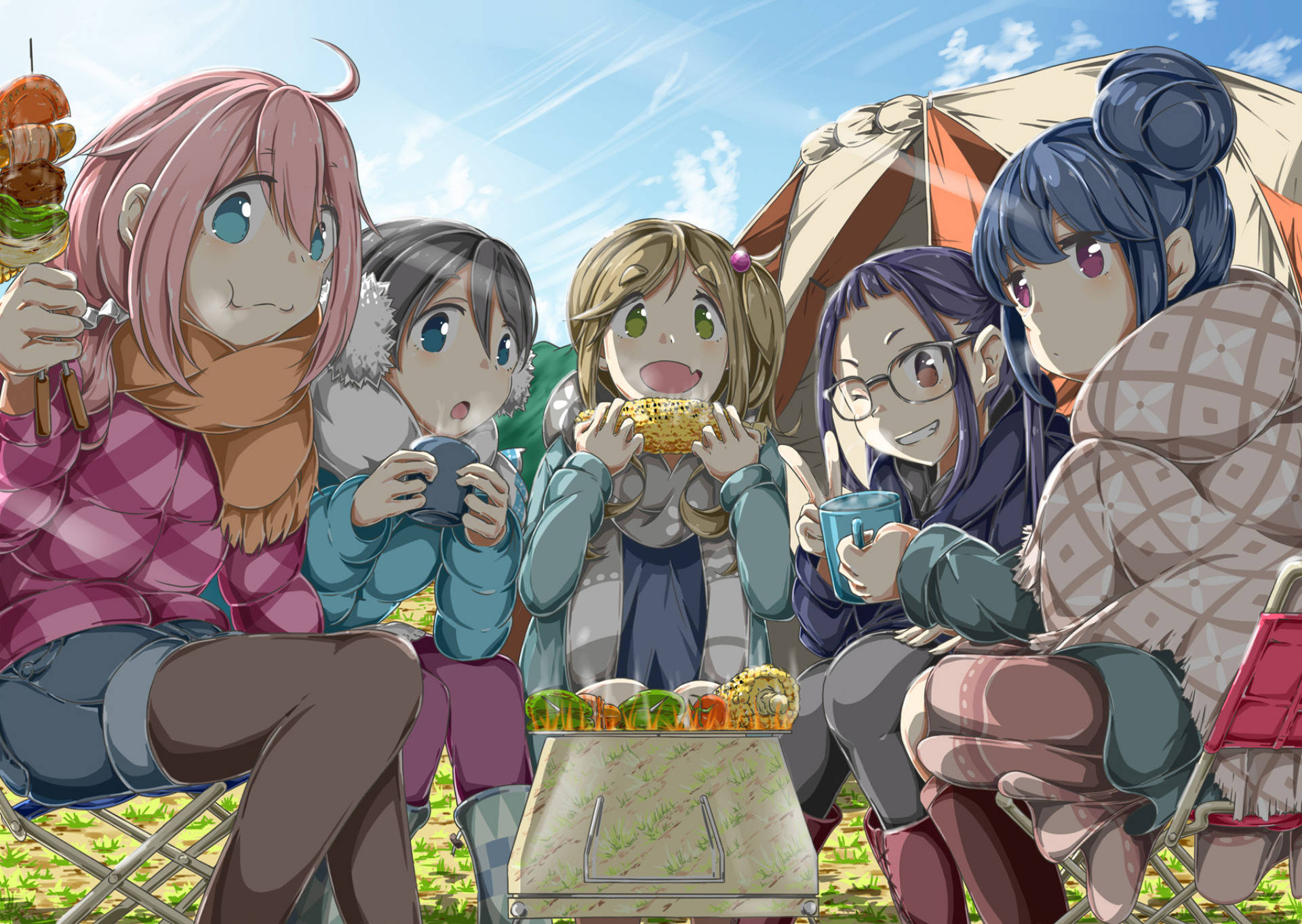 Laid Back Camp 桌布