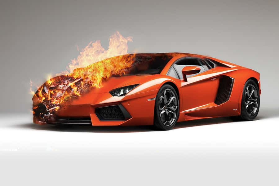 Lamborghini On Fire 桌布