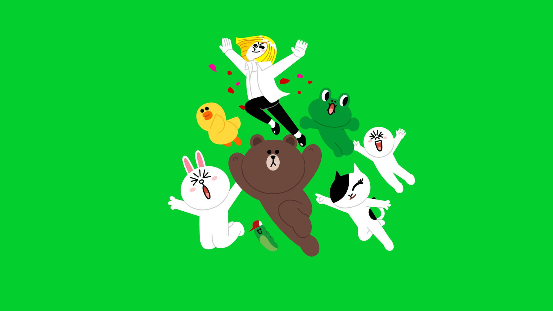 Line Friends 桌布