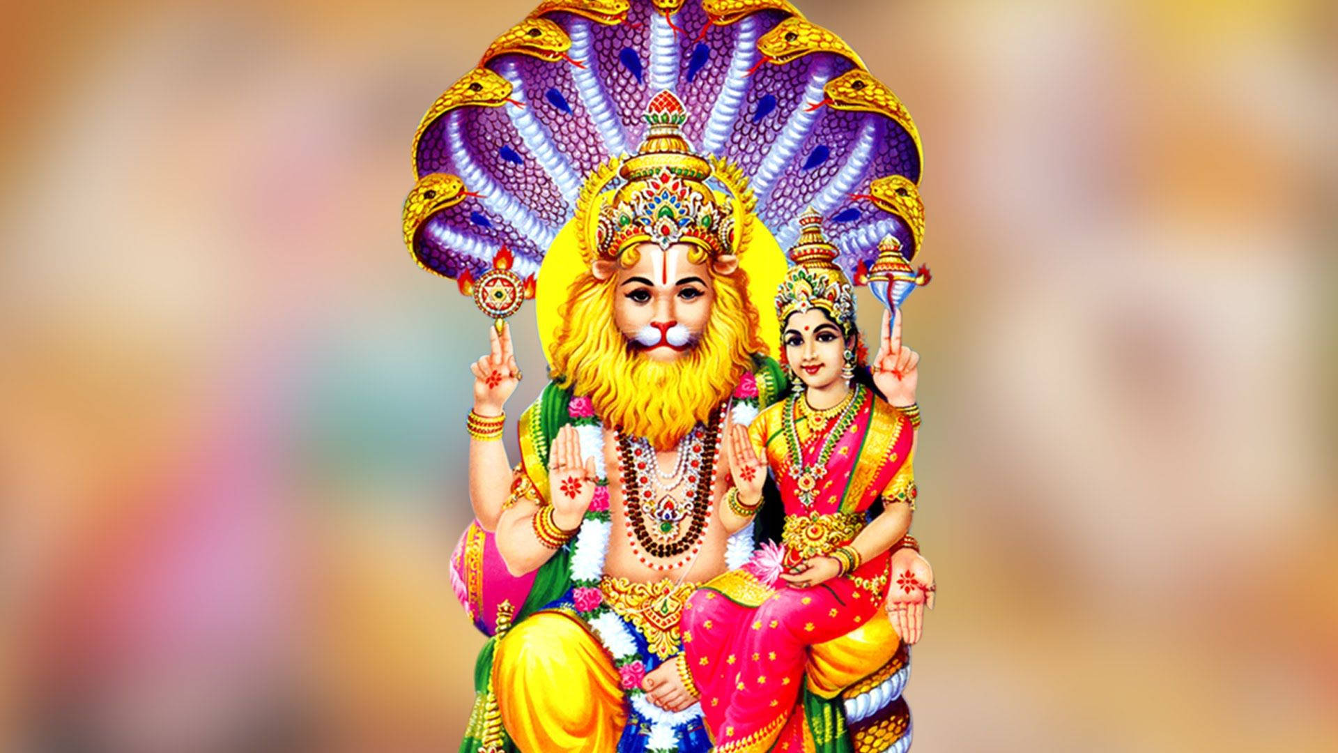 Lord Lakshmi Narasimha 桌布