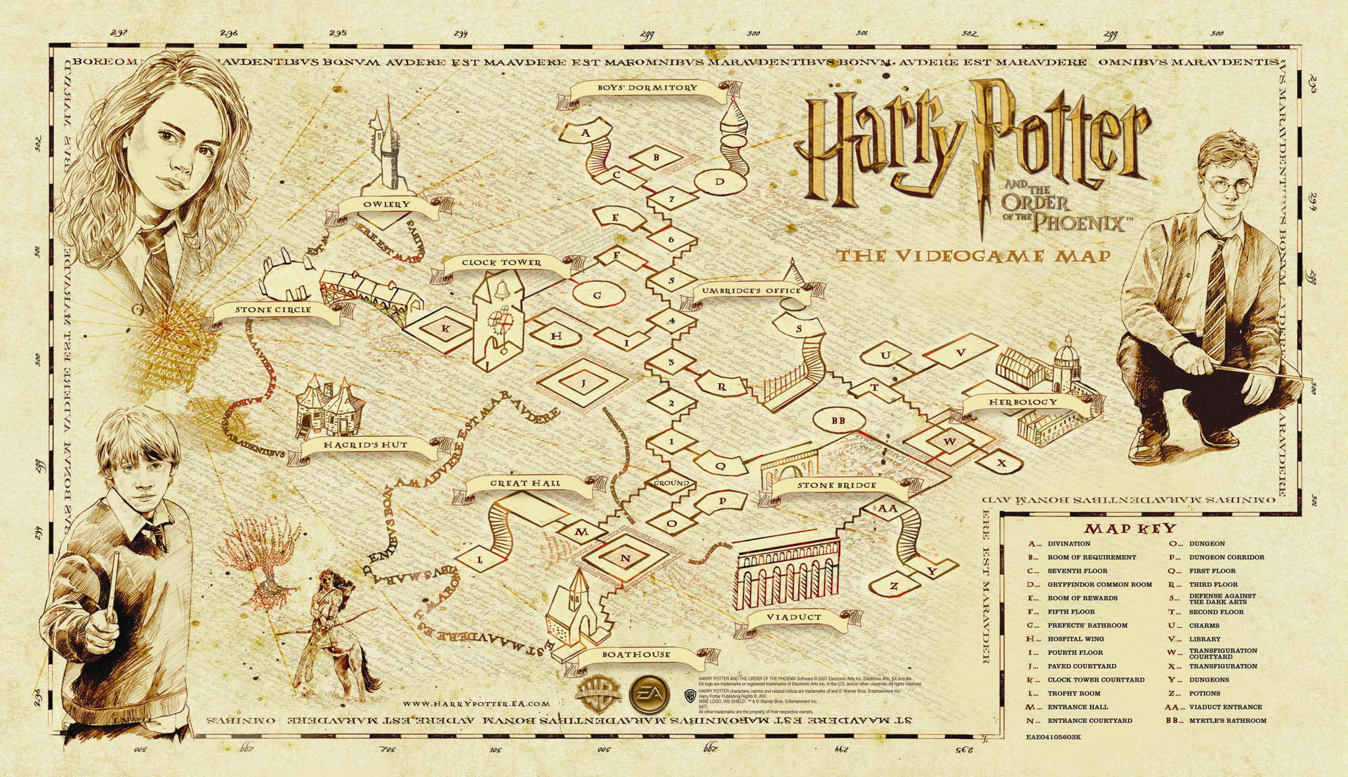 Marauders Map 桌布