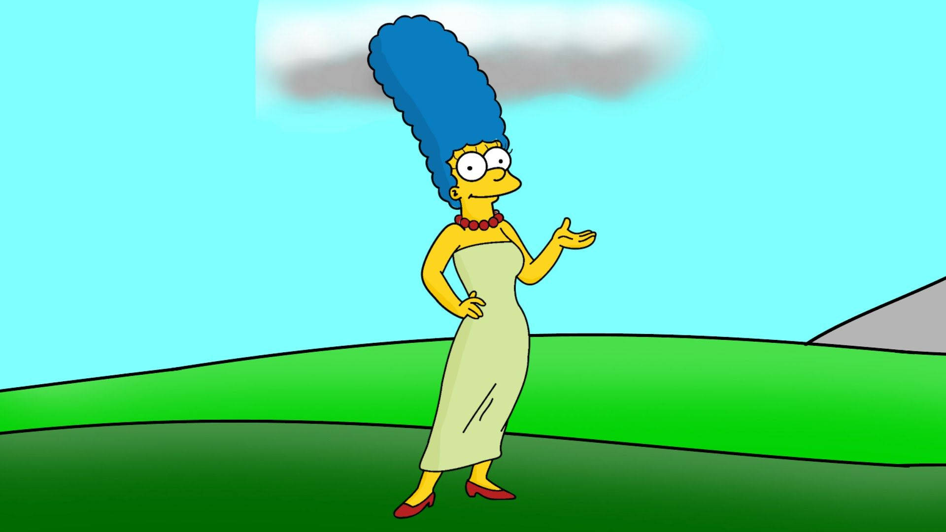 1920x1080 Homer Simpson The Simpsons Marge Simpson wallpaper x