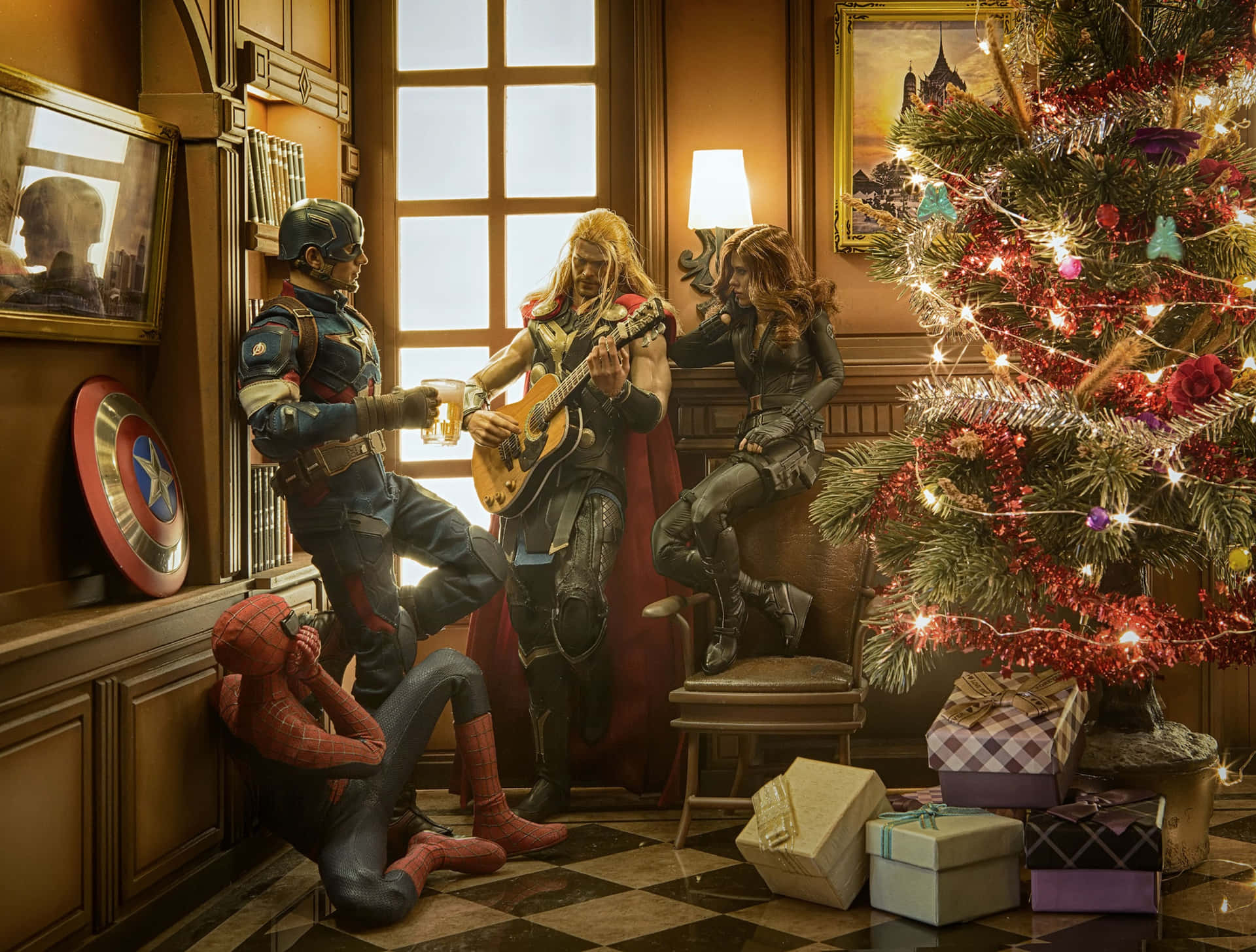 Marvel Christmas 桌布