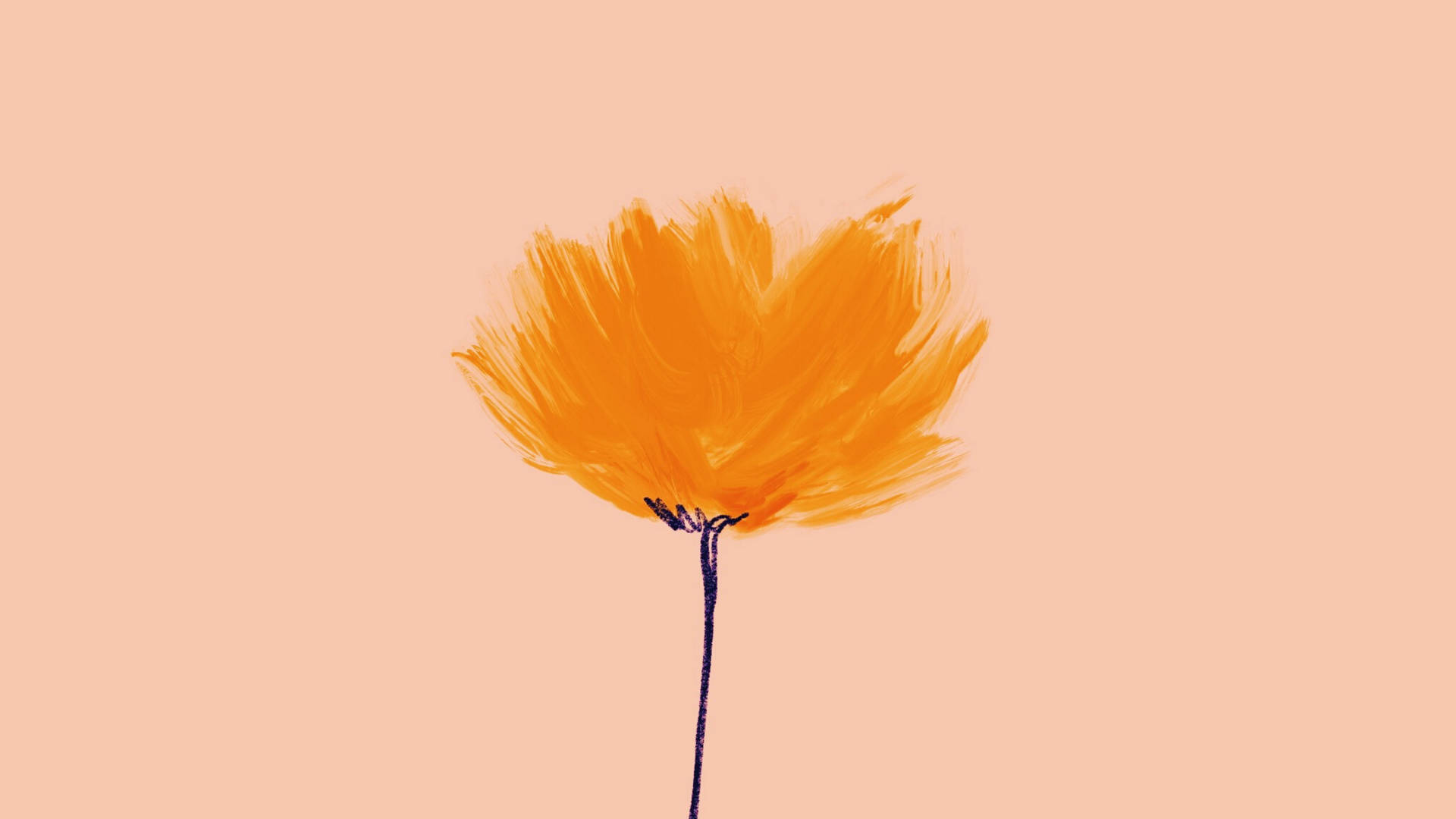 Minimalist Flower Computer 桌布