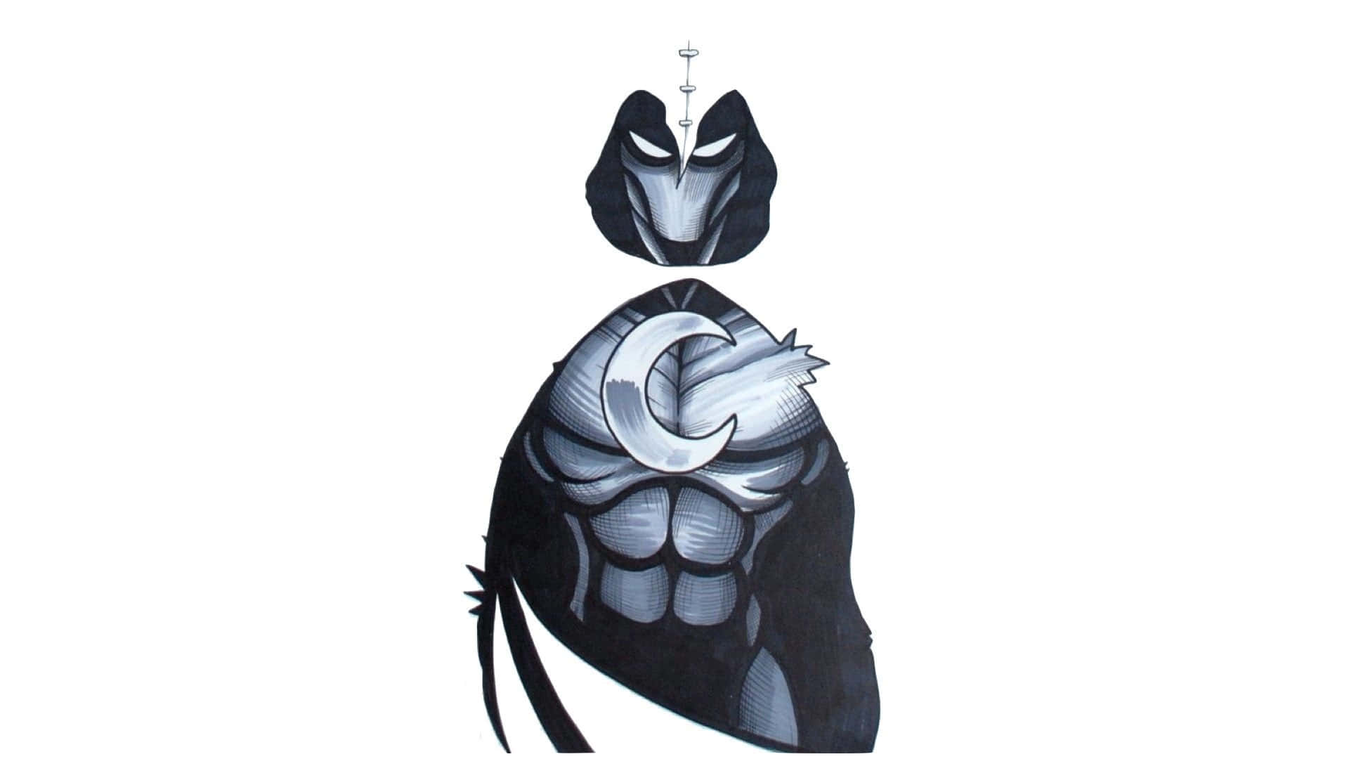 Minimalist Moon Knight 桌布