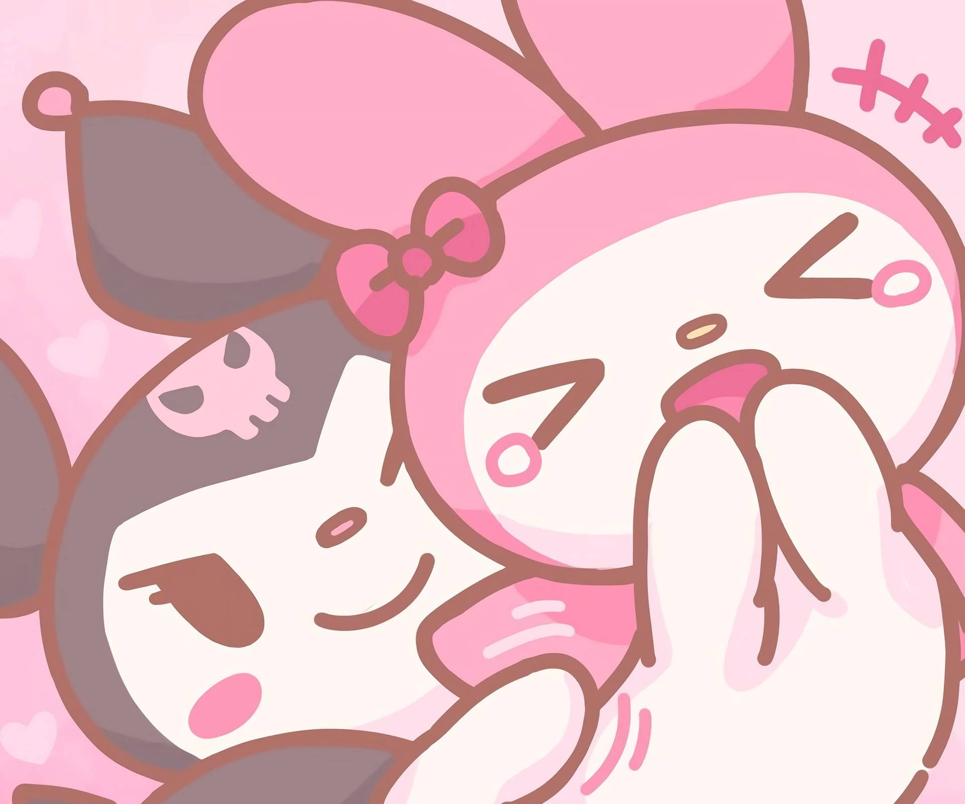 My Melody Kuromi 桌布