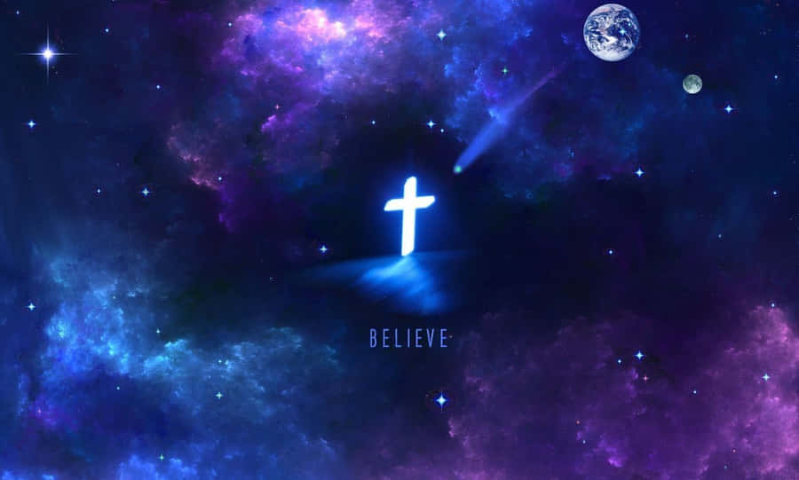 Neon Cross 桌布