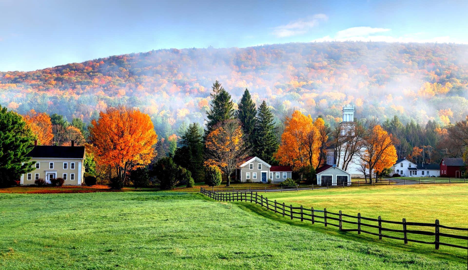 New England Autumn 桌布