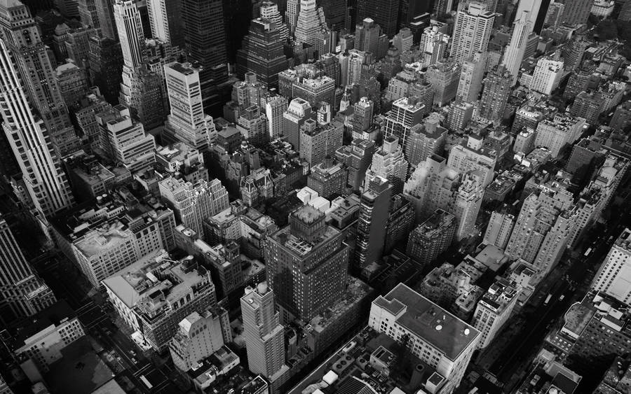 New York Black And White 桌布