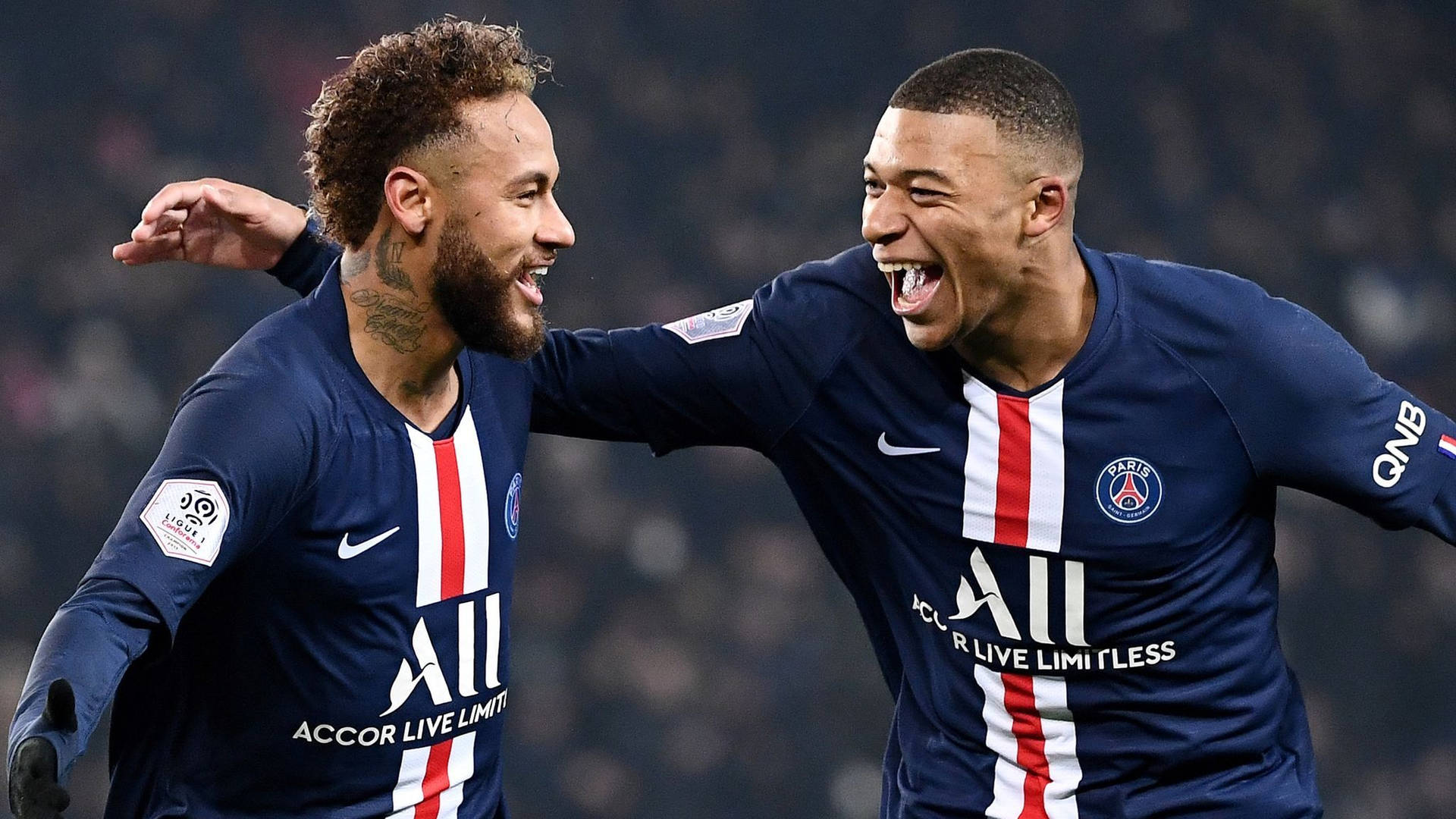 Neymar And Mbappe 桌布