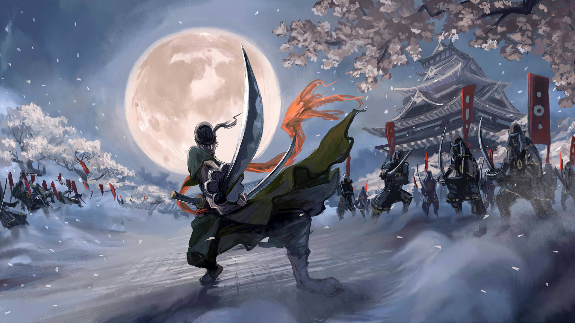 One Piece Zoro 4K 桌布