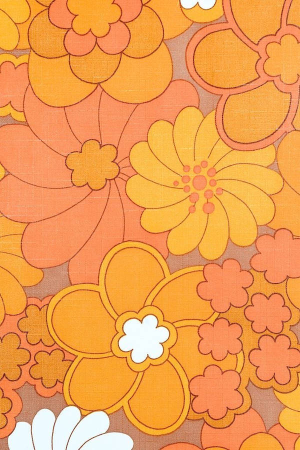 Orange Floral 桌布