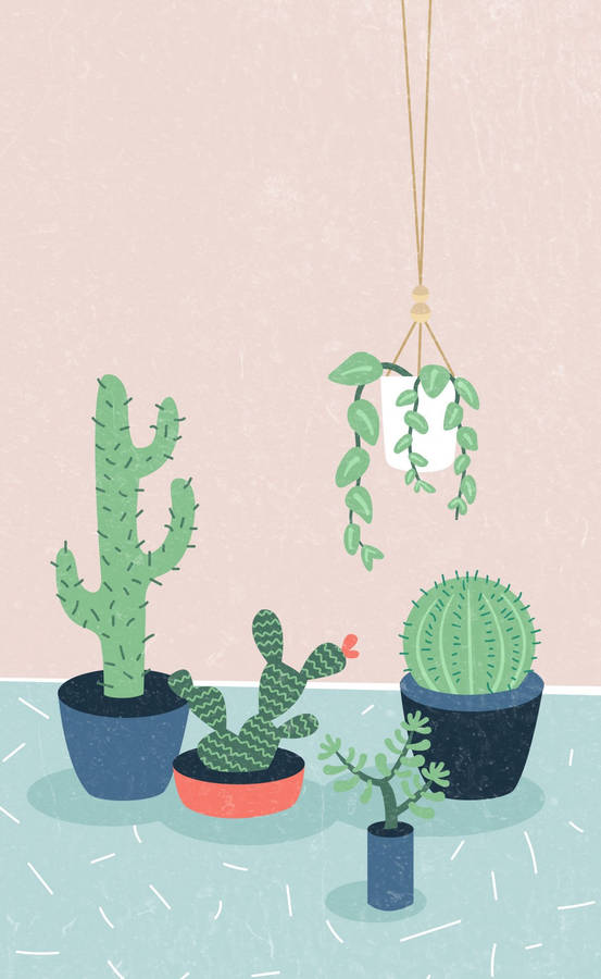 Pastel Cactus 桌布