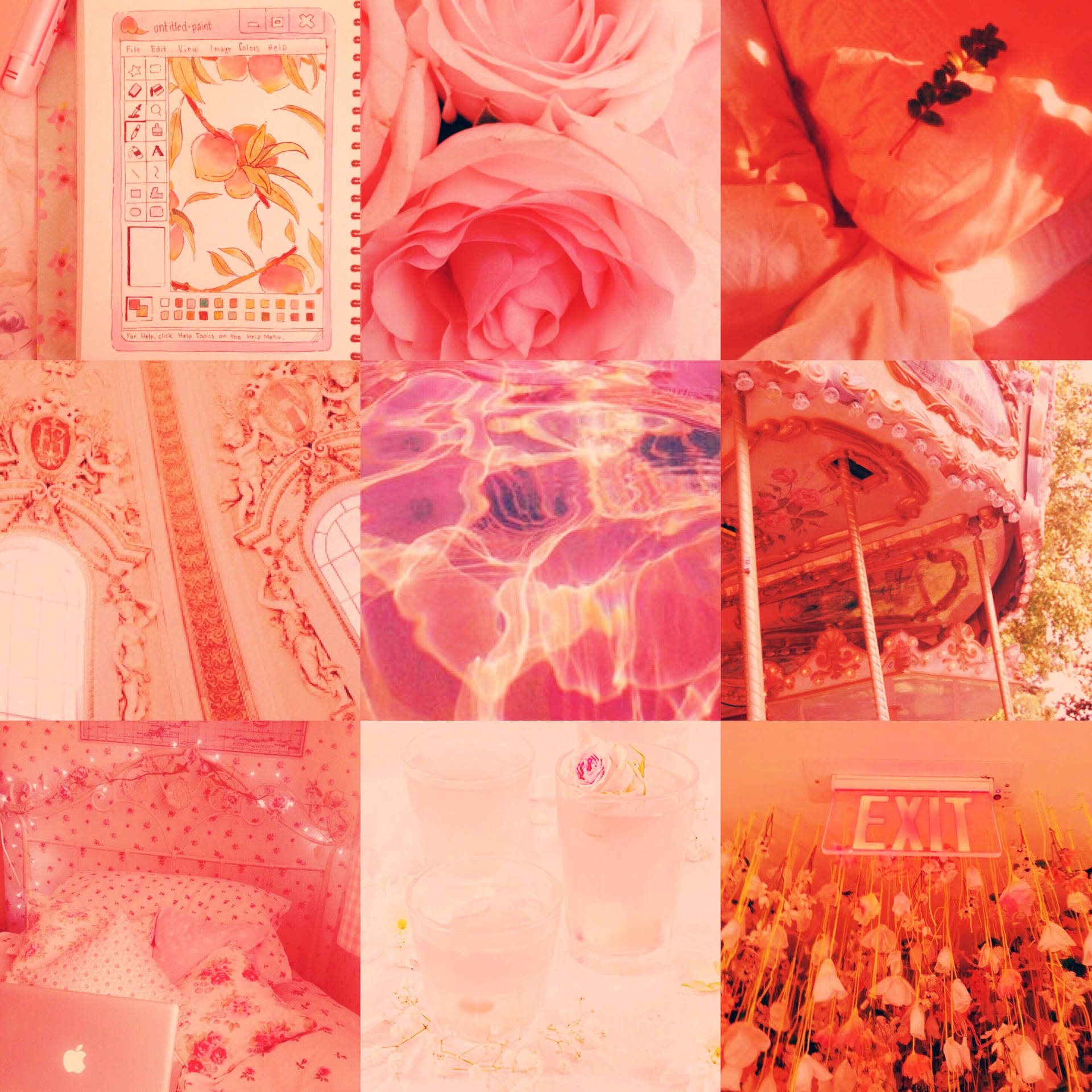 Pastel Red Aesthetic 桌布