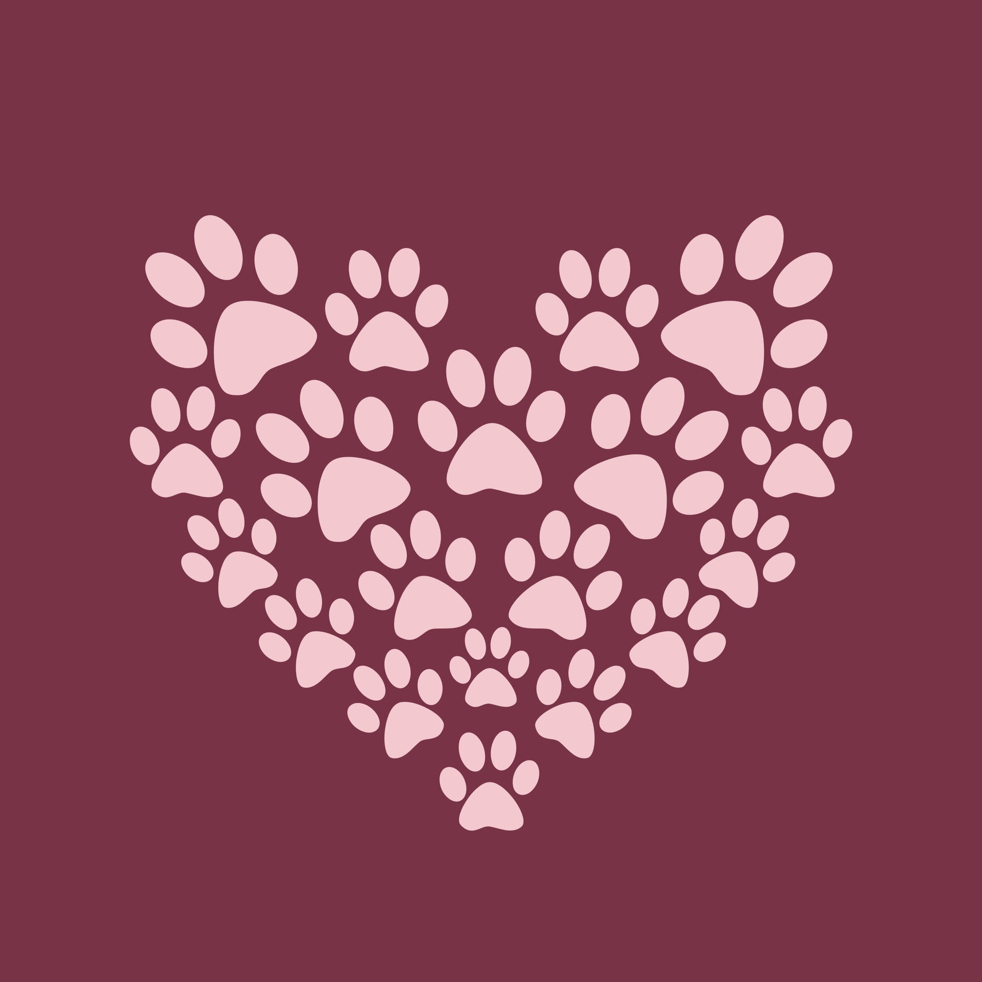 Paw Print 桌布