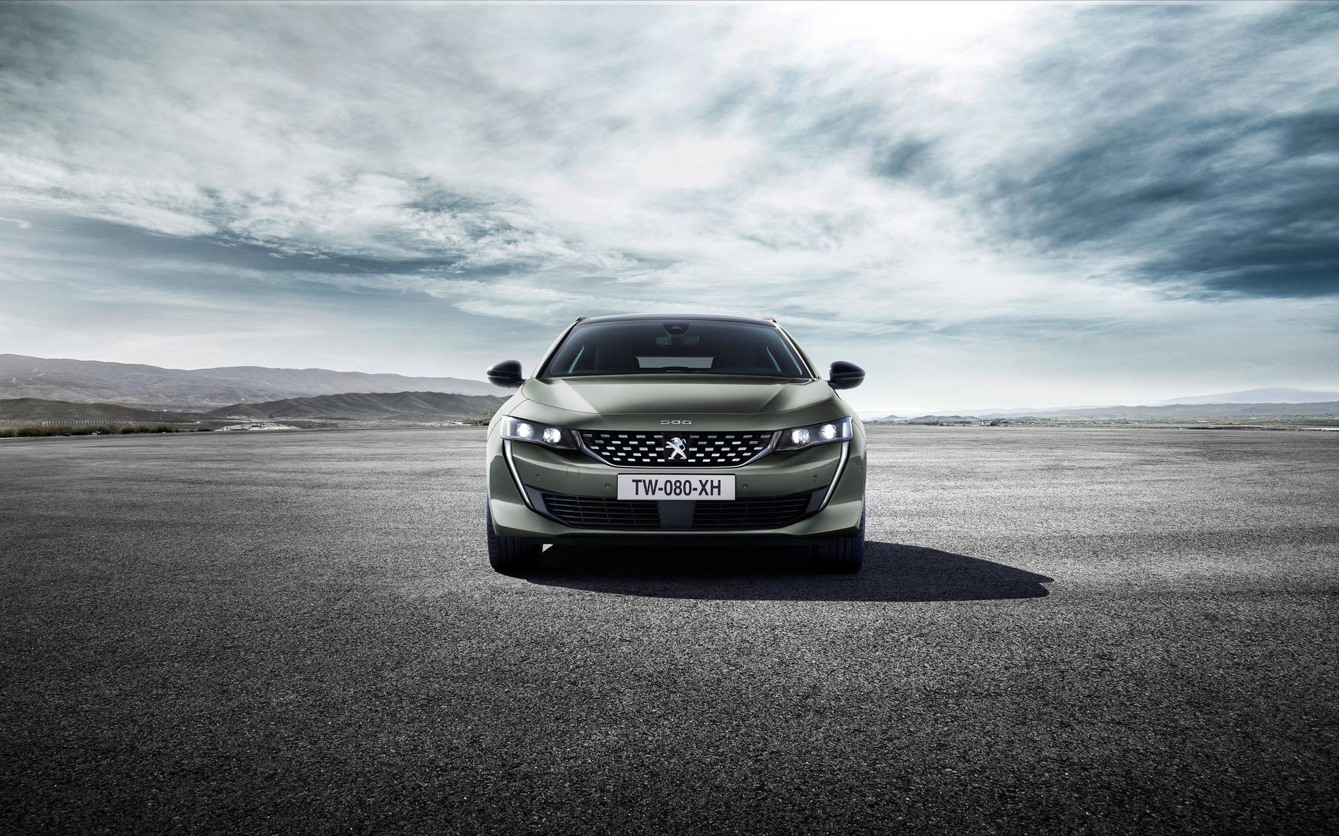 3840x2400 Download wallpaper 4K, Peugeot 508 SW GT, front view, 2018